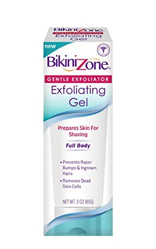 Bikini Zone Exfoliating Gel - Prevent Razor Bumps & Ingrown Hair - Gently Exfoliates Skin Before Shaving & Waxing - Minimize Pores & Clears Skin of Bacteria - Ideal for Sensitive Areas