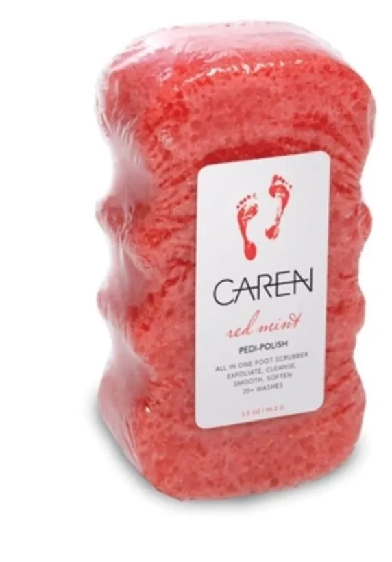 Caren Red Mint PEDI POLISH or Treat Your Feet Gift Set