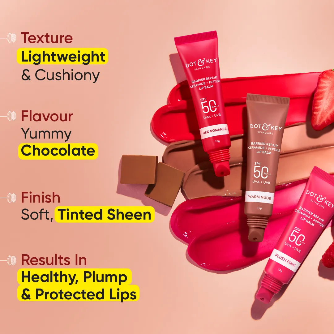 Ceramide   Peptide Lip Balm SPF 50  PA    (Tinted)