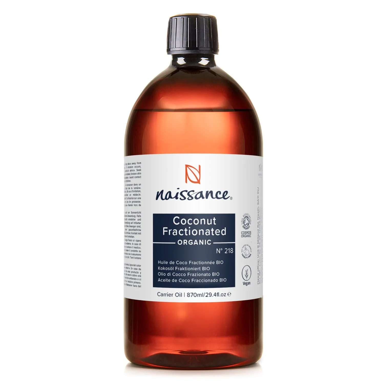 Coconut Fractionated Organic Oil (N° 218)_Premium