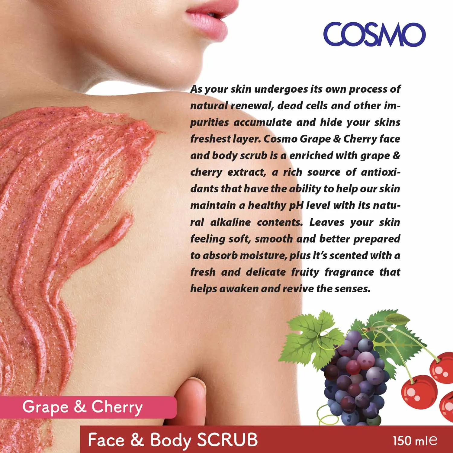 GRAPE & CHERRY FACE & BODY SCRUB