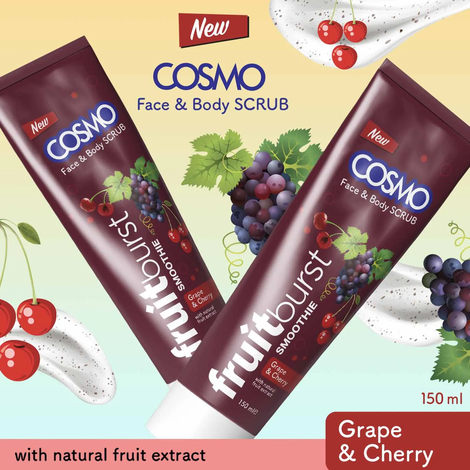 GRAPE & CHERRY FACE & BODY SCRUB