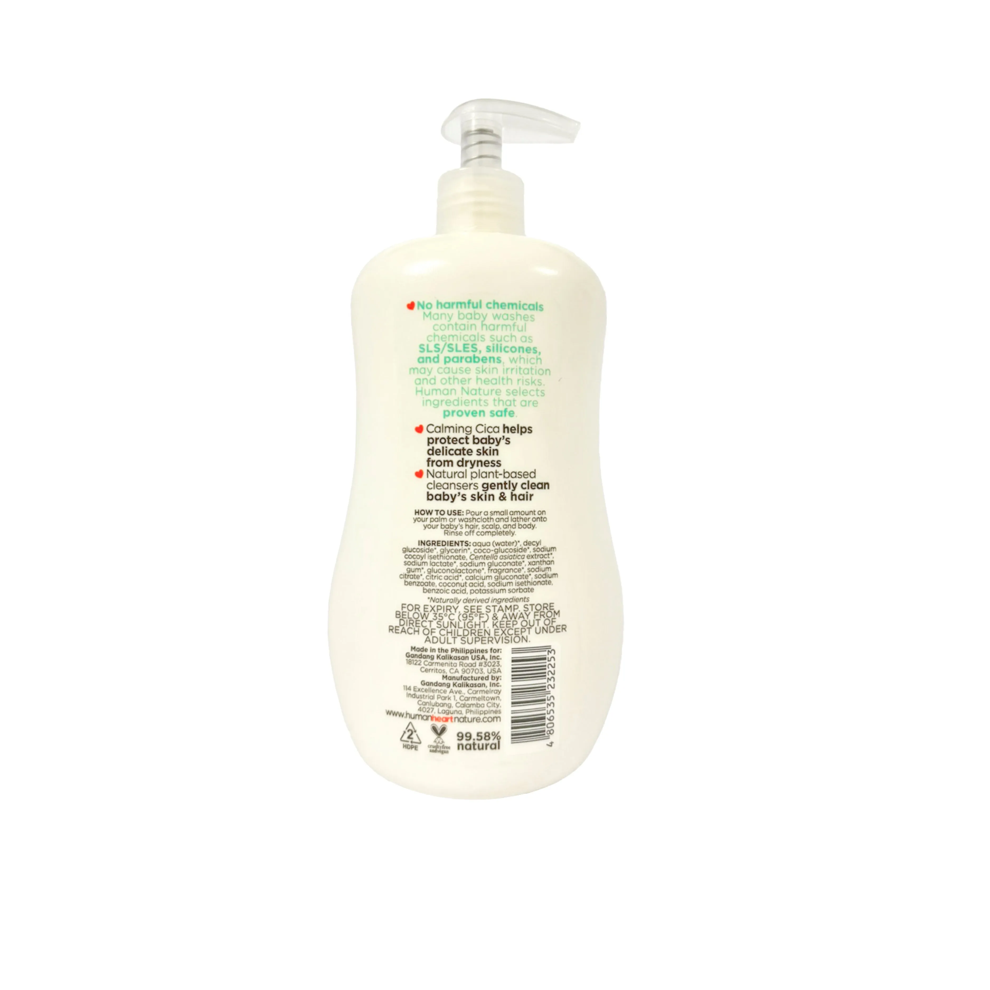 Human Nature Natural Cica Baby Wash - Powder Love