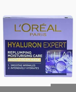 Loreal Paris Hyaluron Expert Replumping Moisturising Care Night Cream Mask