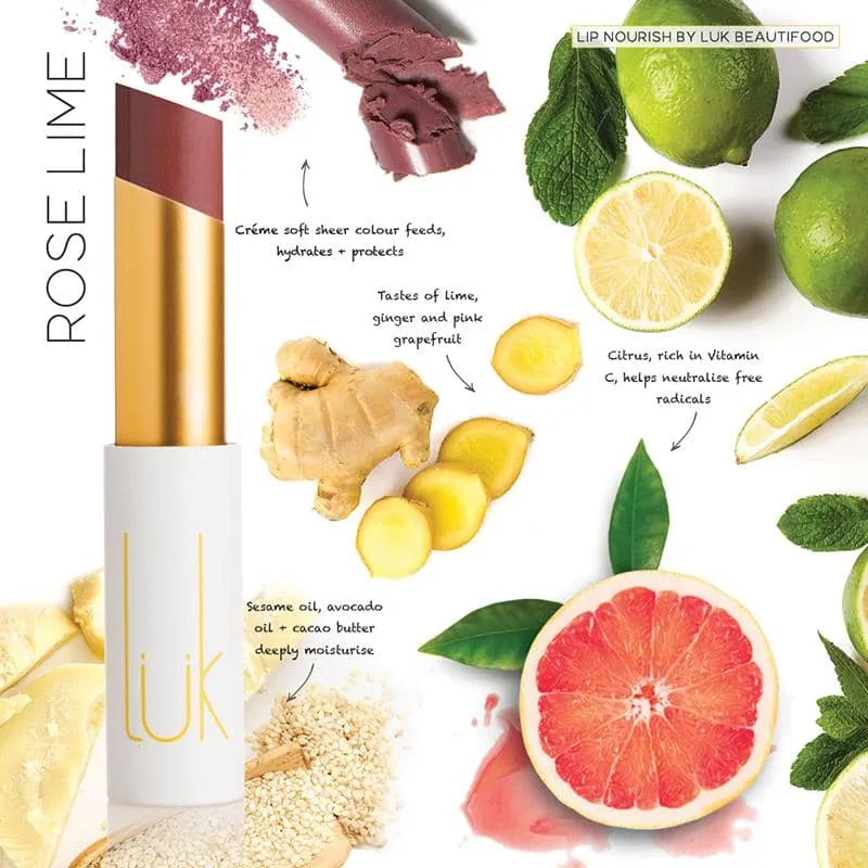 Luk Beautifood Lip Nourish - Rose Lime (3g)