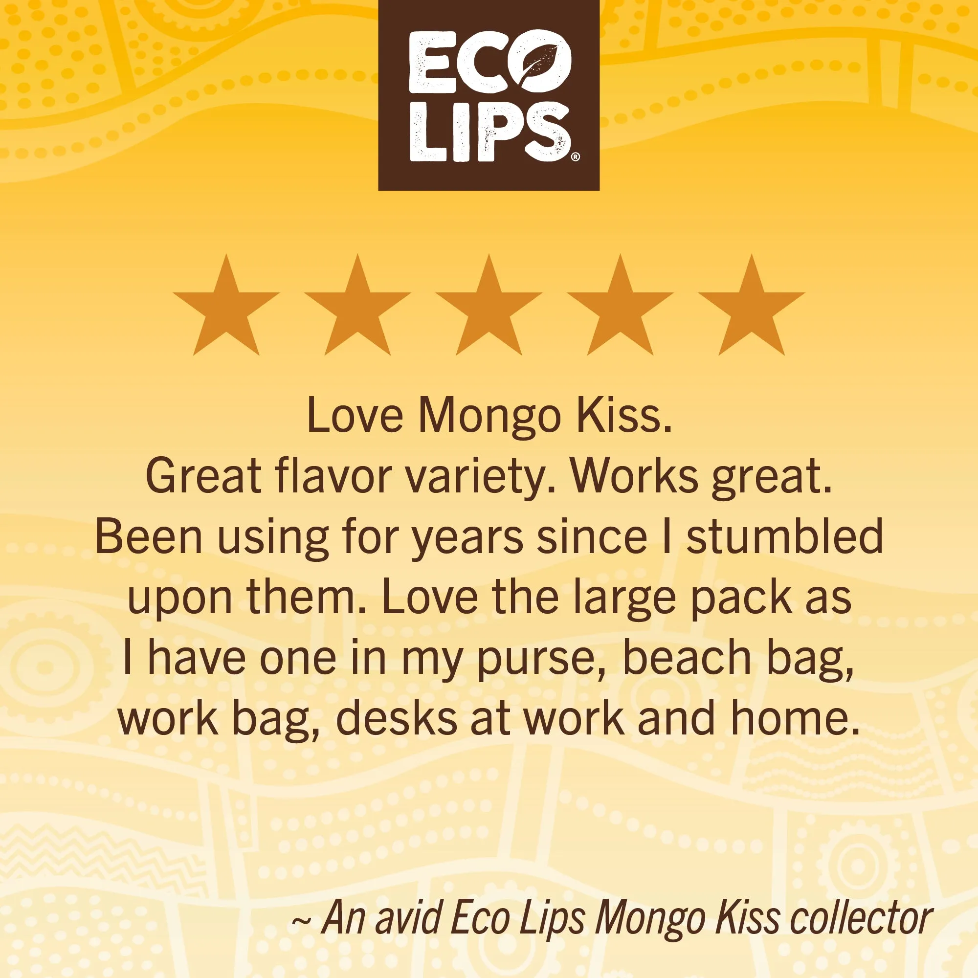 Mongo Kiss® Unflavored Lip Balm 6 Pack