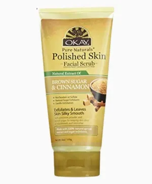 Okay  Pure Naturals Polished Skin Brown Sugar And Cinnamon Facial Scrub