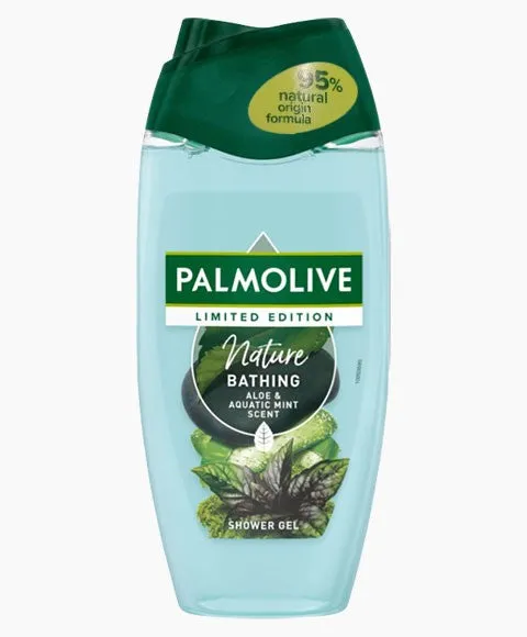 Palmolive Nature Bathing Aloe Aquatic Mint Scent Shower Gel