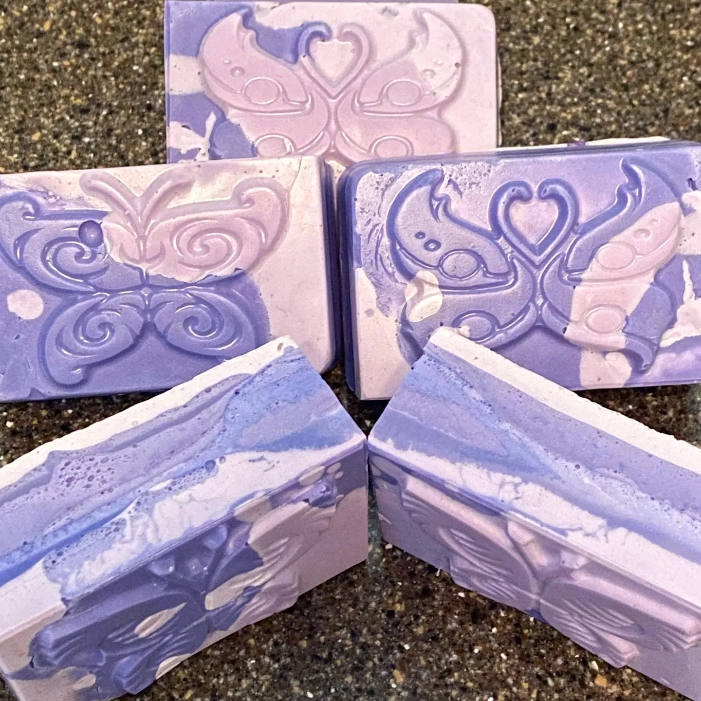 Pretty Purple Pumice Soaps