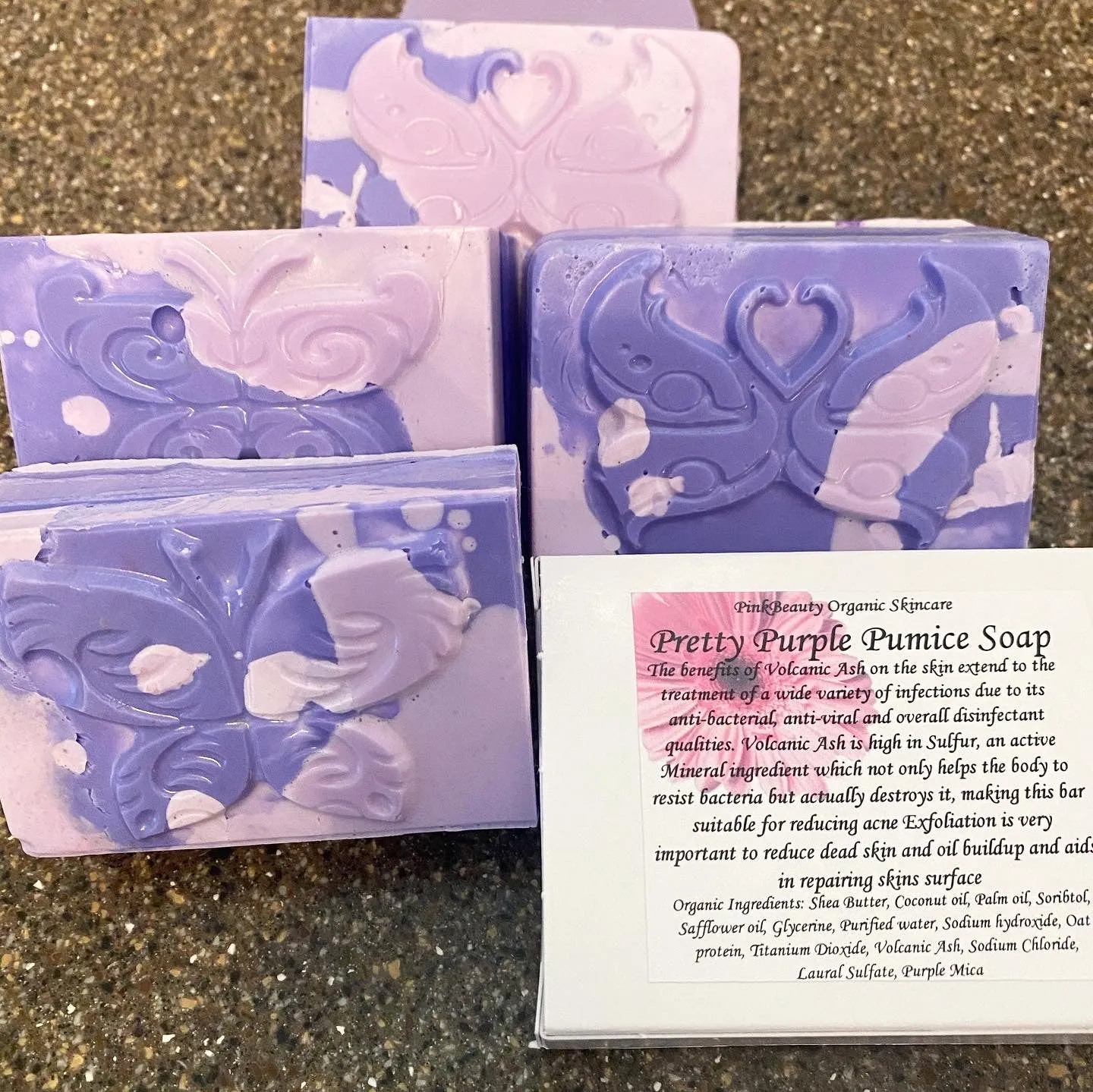 Pretty Purple Pumice Soaps