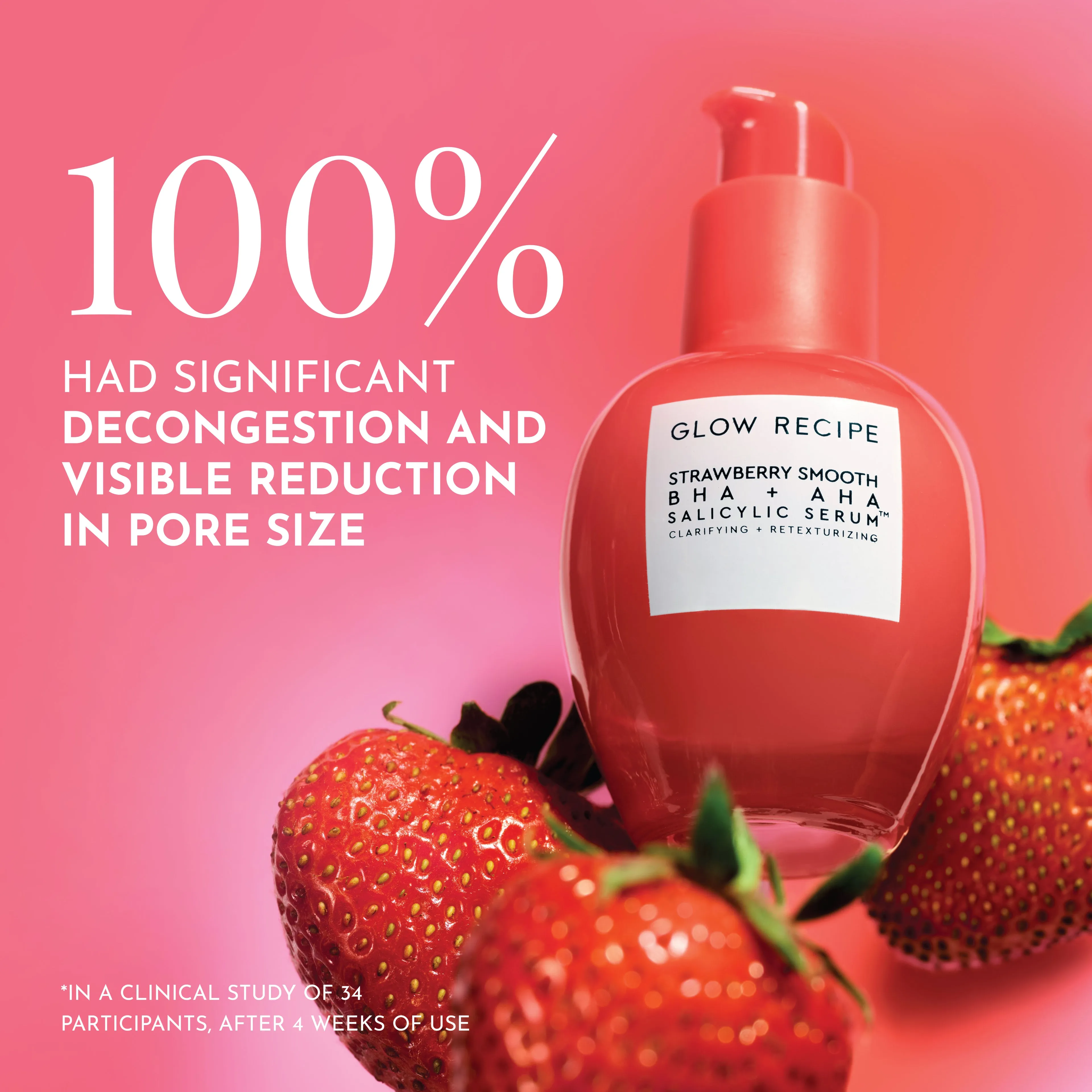 Strawberry Smooth  BHA AHA Salicylic Serum