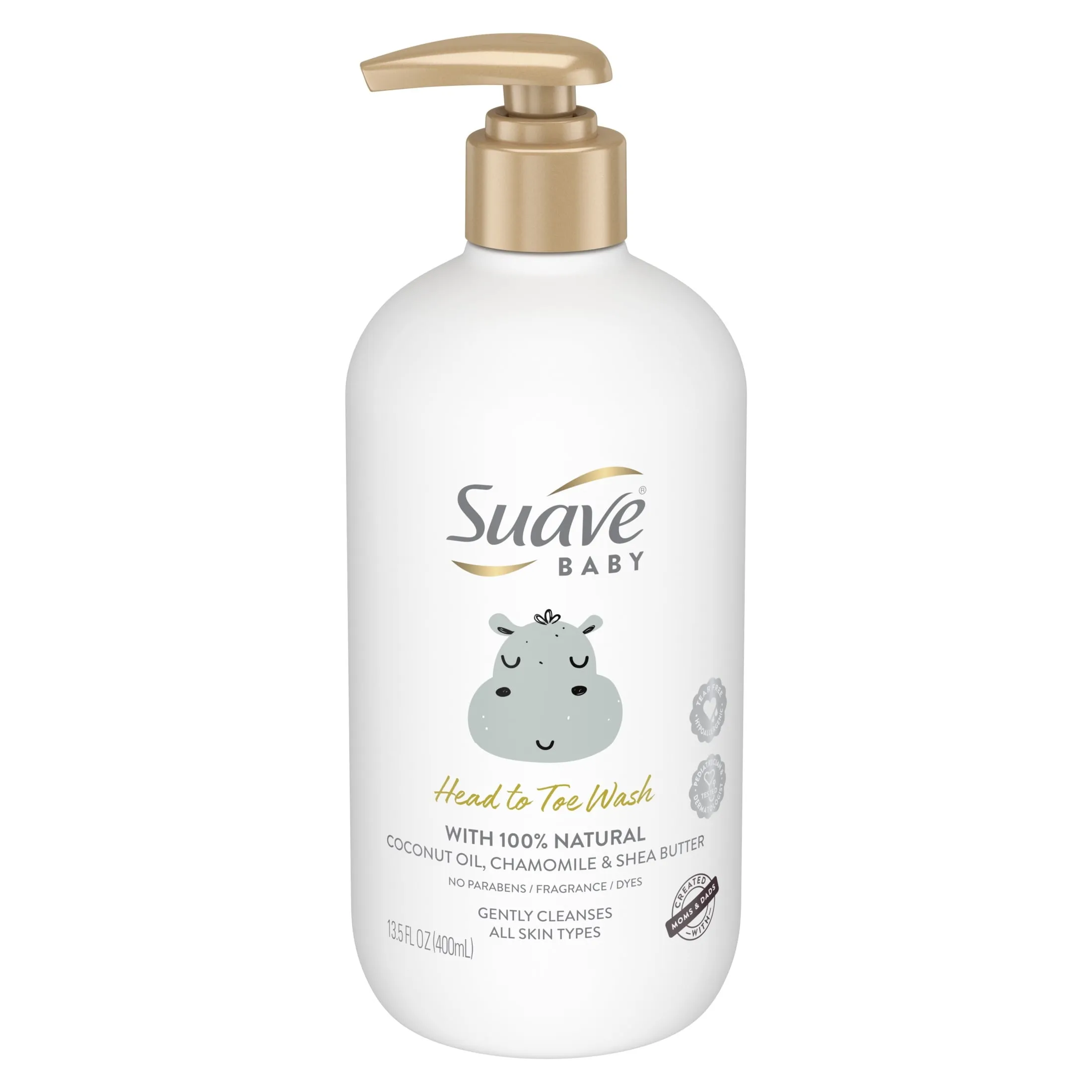 Suave Baby Head to Toe Body Wash with Coconut Oil, Chamomile & Shea Butter, 13.5 oz