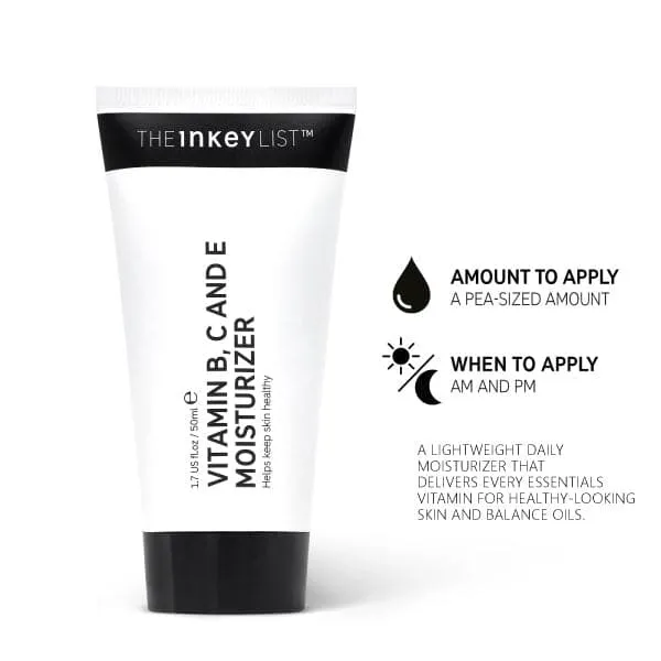 The Inkey List Vitamin B, C & E Moisturizer - 50ml